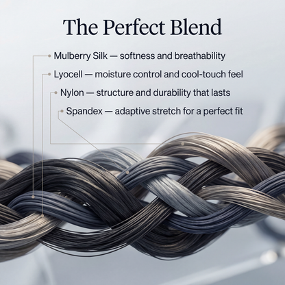 Chaussettes en soie de qualité supérieure | Confort toute la journée (NOUVEAU)